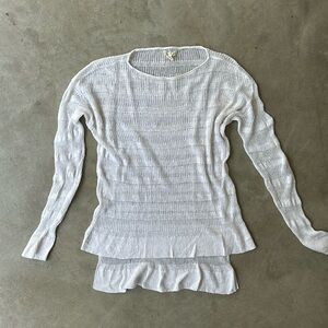 EILEEN FISHER lightweight linen long sleeve top